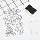 Craspire Pansies, Plant, Flower Clear Stamps Silicone Stamp Seal for Card Making Decoration and DIY Scrapbooking