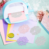 CRASPIRE Lace Blessing Carbon Steel Cutting Dies Stencils, for DIY Scrapbooking/Photo Album, Decorative Embossing DIY Paper Card