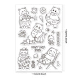 Craspire Summer, Beach, Animals, Water Guns, Shells, Starfish, Fruits Clear Silicone Stamp Seal for Card Making Decoration and DIY Scrapbooking