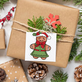 Craspire Gingerbread Man, Gingerbread House, Candy, Christmas Tree, Gifts Stamps Silicone Stamp Seal for Card Making Decoration and DIY Scrapbooking