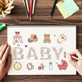 Craspire Baby Toys, Baby Clear Silicone Stamp Seal for Card Making Decoration and DIY Scrapbooking