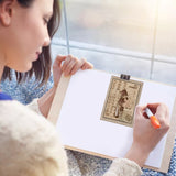 Craspire Mushroom, Month Date Table Border Clear Silicone Stamp Seal for Card Making Decoration and DIY Scrapbooking