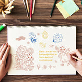 Craspire Bumblebee, Hive, Flower Clear Stamps Silicone Stamp Seal for Card Making Decoration and DIY Scrapbooking