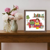 Craspire Books and Shelves Clear Stamps Seal for Card Making Decoration and DIY Scrapbooking