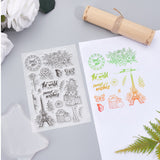Craspire Chinese Zodiac, Vintage Pattern, Corner TPR Stamp Silicone Stamp Seal for Card Making Decoration and DIY Scrapbooking