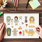 Craspire Mysterious Egypt Clear Silicone Stamp Seal for Card Making Decoration and DIY Scrapbooking