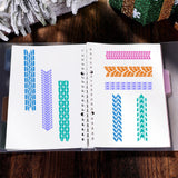 Craspire PVC Plastic Stamps, for DIY Scrapbooking, Photo Album Decorative, Cards Making, Stamp Sheets, Geometric Pattern, 16x11x0.3cm