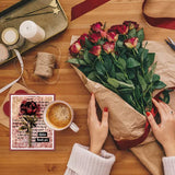 CRASPIRE Vintage Flowers, Butterflies, Words Clear Stamps Seal for Card Making Decoration and DIY Scrapbooking