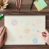 Craspire Fireworks, Festival, New Year, Stars Clear Stamps Silicone Stamp Seal for Card Making Decoration and DIY Scrapbooking