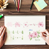 Craspire Clear Silicone Stamp Seal for Card Making Decoration and DIY Scrapbooking, Including Color Layering, Lily, Buds, Leaves