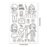 Craspire Cure, Sick, Sick, Nurses Day, Recover Clear Silicone Stamp Seal for Card Making Decoration and DIY Scrapbooking