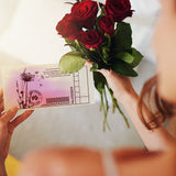 Craspire Art Journal, Vintage Floral Clear Silicone Stamp Seal for Card Making Decoration and DIY Scrapbooking