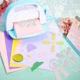 CRASPIRE Windmill, House, Trees, Flowers, Tulips, Grass, Mushrooms Carbon Steel Cutting Dies Stencils, for DIY Scrapbooking/Photo Album, Decorative Embossing DIY Paper Card