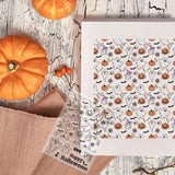 Craspire Custom PVC Plastic Clear Stamps, for DIY Scrapbooking, Photo Album Decorative, Cards Making, Pumpkin Pattern, 160x110x3mm