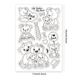 Craspire Animal, Family, Father's Day, Mother's Day, Tie, Bow Tie Clear Silicone Stamp Seal for Card Making Decoration and DIY Scrapbooking