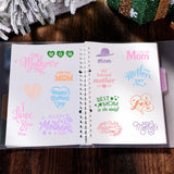 Craspire Mother's Day, Love, Mom Clear Silicone Stamp Seal for Card Making Decoration and DIY Scrapbooking