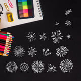 Craspire Fireworks, Festival, New Year, Stars Clear Stamps Silicone Stamp Seal for Card Making Decoration and DIY Scrapbooking
