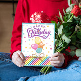 Craspire Layering Balloon Clear Silicone Stamp Seal for Card Making Decoration and DIY Scrapbooking