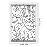Craspire Glass Painting, Tropical Plants, Summer Clear Silicone Stamp Seal for Card Making Decoration and DIY Scrapbooking
