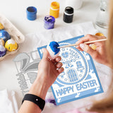 CRASPIRE Egg House, Easter Carbon Steel Cutting Dies Stencils, for DIY Scrapbooking/Photo Album, Decorative Embossing DIY Paper Card