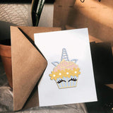 CRASPIRE Unicorns, Cupcakes, Flowers, Stars, Hearts, Cherries Carbon Steel Cutting Dies Stencils, for DIY Scrapbooking/Photo Album, Decorative Embossing DIY Paper Card