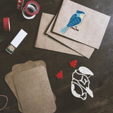 CRASPIRE Combination Bird Carbon Steel Cutting Dies Stencils, for DIY Scrapbooking/Photo Album, Decorative Embossing DIY Paper Card