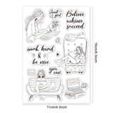 Craspire St Patrick, Mother's Day, Easter, Happy Birthday Clear Silicone Stamp Seal for Card Making Decoration and DIY Scrapbooking
