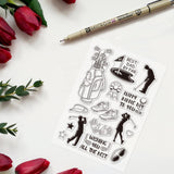 Craspire Golf Clear Stamps Silicone Stamp Seal for Card Making Decoration and DIY Scrapbooking