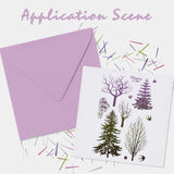 Craspire Tree, Forest, Plants Clear Stamps Silicone Stamp Seal for Card Making Decoration and DIY Scrapbooking