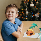 CRASPIRE Turkey, Thanksgiving Carbon Steel Cutting Dies Stencils, for DIY Scrapbooking/Photo Album, Decorative Embossing DIY Paper Card