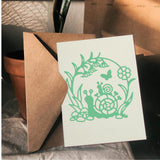 CRASPIRE Snails, Flowers, Butterflies Carbon Steel Cutting Dies Stencils, for DIY Scrapbooking/Photo Album, Decorative Embossing DIY Paper Card