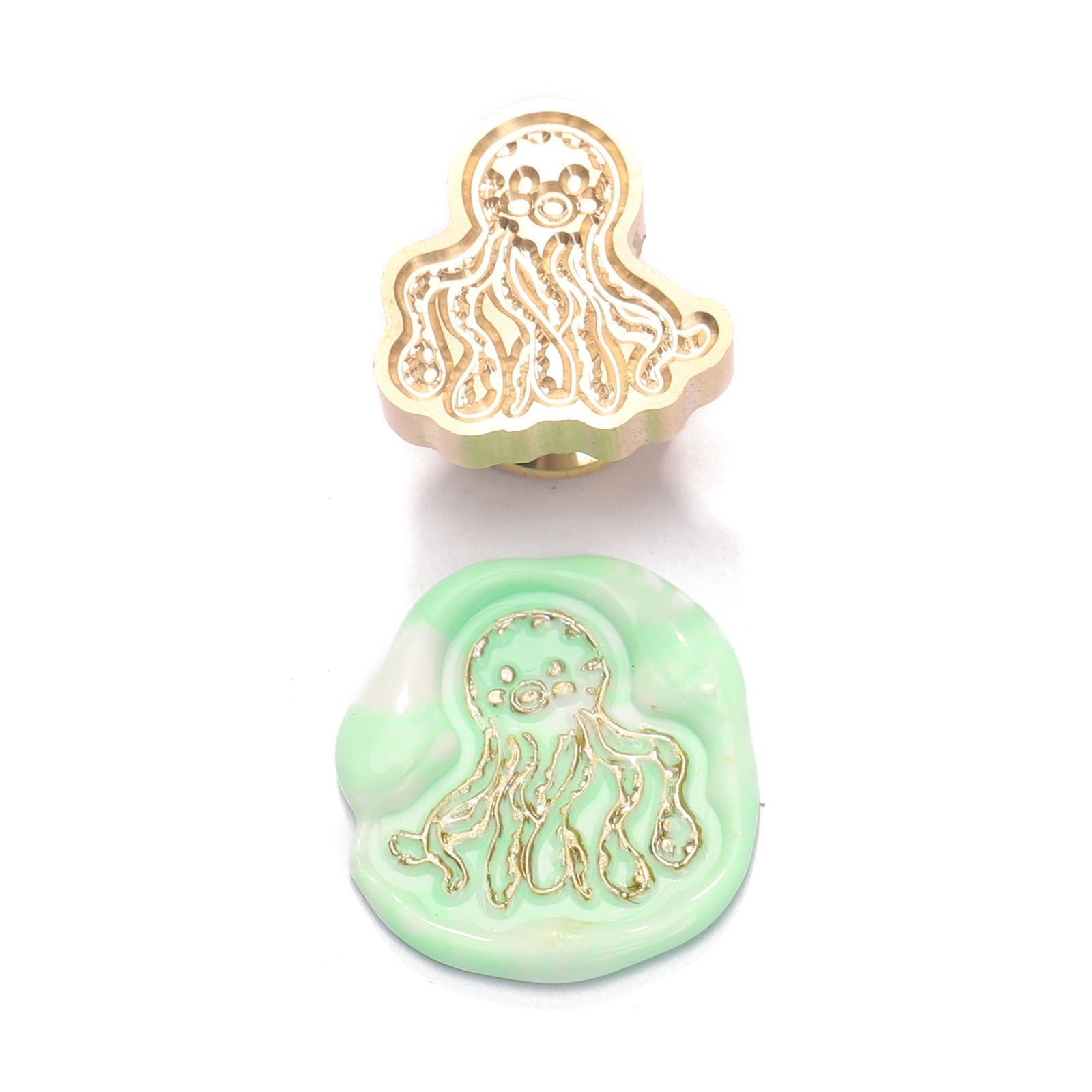 Octopus Pattern Shaped Wax Seal Stamps