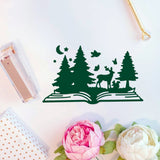 CRASPIRE Forest, Trees, Deer, Rabbit, Squirrel, Bird, Moon, Stars Carbon Steel Cutting Dies Stencils, for DIY Scrapbooking/Photo Album, Decorative Embossing DIY Paper Card