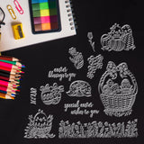 Craspire Chicken with Easter Basket Clear Stamps Silicone Stamp Seal for Card Making Decoration and DIY Scrapbooking