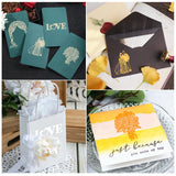 CRASPIRE 4 Pcs 4 Styles Carbon Steel Cutting Dies Stencils, for DIY Scrapbooking/Photo Album, Decorative Embossing DIY Paper Card, Wedding Themed Pattern, 1pc/style