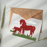 CRASPIRE Horse, Clouds, Grass, Stars Carbon Steel Cutting Dies Stencils, for DIY Scrapbooking/Photo Album, Decorative Embossing DIY Paper Card