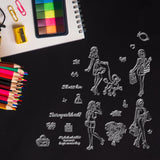 Craspire Shopping Woman, Shopping Woman, Poodle, Bag, Earrings, Necklace, Lipstick, Perfume, Nail Polish, Mushroom, Bow Tie Clear Silicone Stamp Seal for Card Making Decoration and DIY Scrapbooking