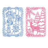 CRASPIRE Carbon Steel Cutting Dies Stencils, for DIY Scrapbooking/Photo Album, Decorative Embossing DIY Paper Card, Christmas, Winter, Christmas Socks, Candy Canes, Bells, Christmas Lights Balls, Cedar, Deer