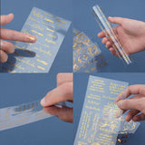 Self Adhesive Hot Stamping Stickers Sets