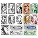 Craspire Custom PVC Plastic Clear Stamps, for DIY Scrapbooking, Photo Album Decorative, Cards Making, Plants Pattern, 160x110x3mm