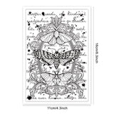 Craspire Moth, Insect, English Clear Silicone Stamp Seal for Card Making Decoration and DIY Scrapbooking