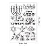 Craspire Hanukkah, Candles Clear Silicone Stamp Seal for Card Making Decoration and DIY Scrapbooking