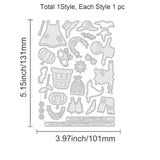 CRASPIRE Fall Leaves Scarecrow, Pumpkin, Thanksgiving Day, Halloween Carbon Steel Cutting Dies Stencils, for DIY Scrapbooking/Photo Album, Decorative Embossing DIY Paper Card