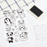 Craspire Lion, Penguin, Tiger, Bear, Panda, Coconut Tree, Conch, Shell, Starfish, Ball, Watermelon Clear Silicone Stamp Seal for Card Making Decoration and DIY Scrapbooking