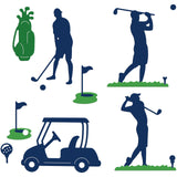 CRASPIRE Golf, Sport, Golf Ball, Clubs, Lawn, Cart, Bag Carbon Steel Cutting Dies Stencils, for DIY Scrapbooking/Photo Album, Decorative Embossing DIY Paper Card