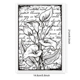 CRASPIRE Calla Lily Background Clear Silicone Stamp Seal for Card Making Decoration and DIY Scrapbooking