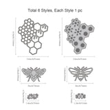 CRASPIRE Bee Layering Carbon Steel Cutting Dies Stencils, for DIY Scrapbooking/Photo Album, Decorative Embossing DIY Paper Card