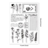 Craspire Plant, Postcard Clear Silicone Stamp Seal for Card Making Decoration and DIY Scrapbooking