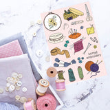 Craspire PVC Plastic Stamps, for DIY Scrapbooking, Photo Album Decorative, Cards Making, Stamp Sheets, Yarn Ball Pattern, 16x11x0.3cm