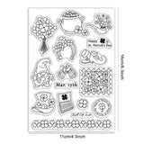 Craspire St. Patrick's Day Icons Clear Silicone Stamp Seal for Card Making Decoration and DIY Scrapbooking